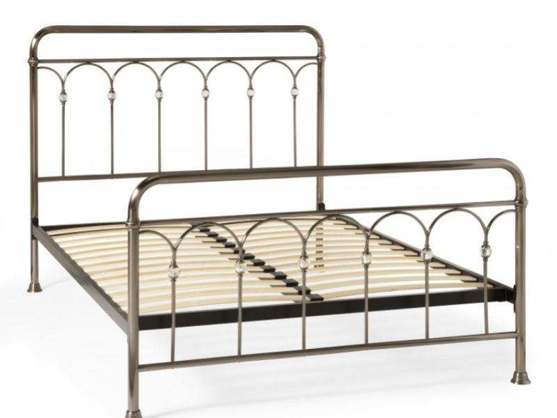 Vintage metal bed on sale frame double