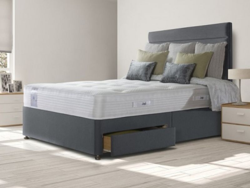 sealy double bed with drawers