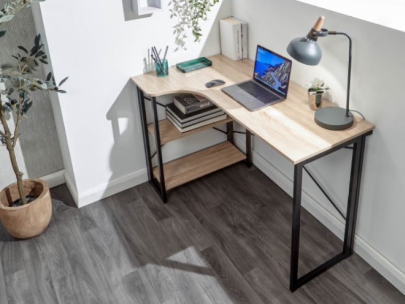 Corner on sale foldable desk