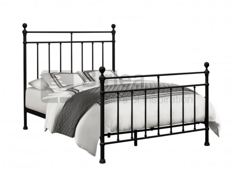 Black metal bed frame deals full size